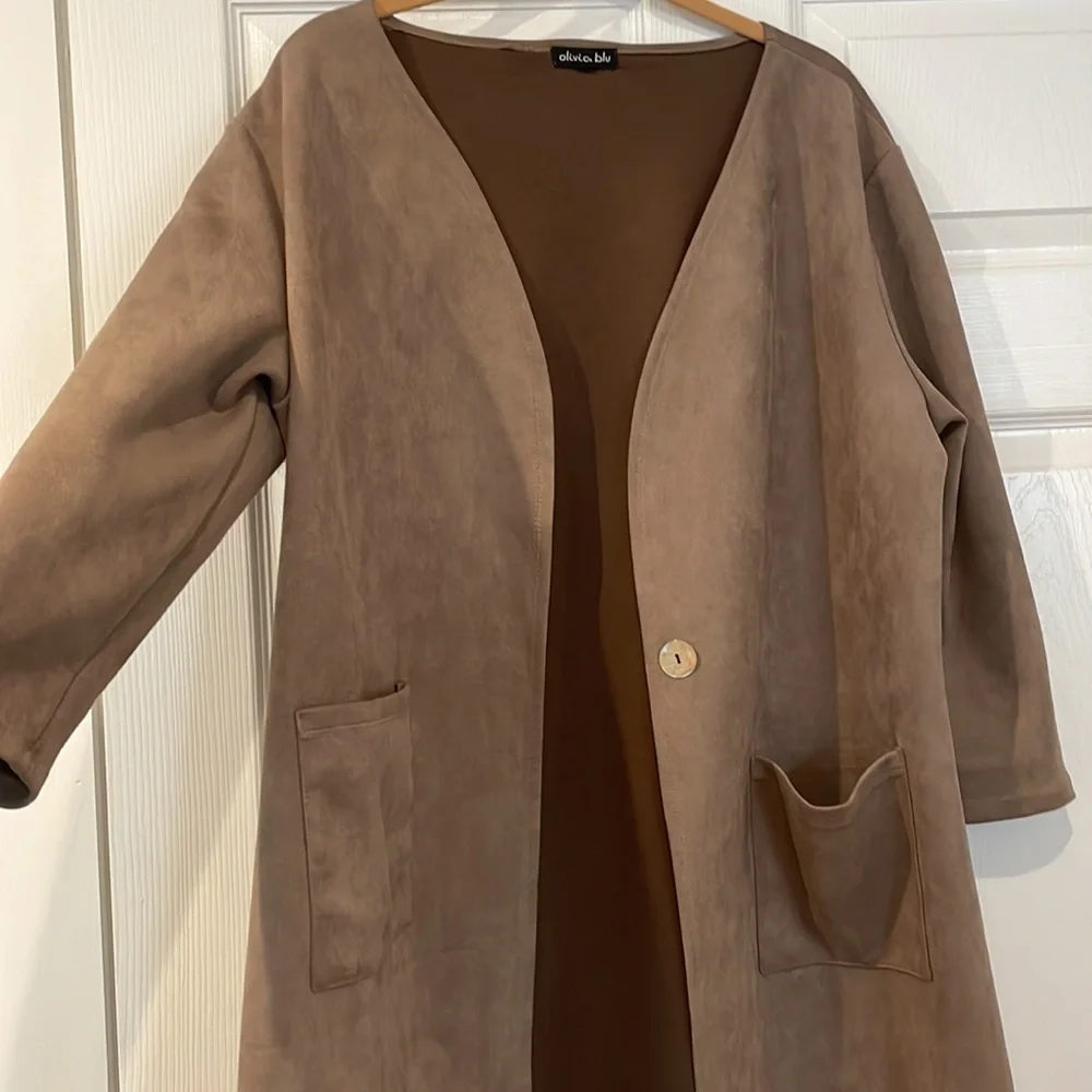 Suede lightweight jacket - Picture 3 of 4